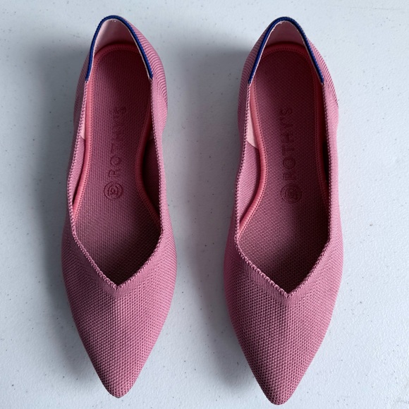 Rothy's The Point in Desert Rose Color Mauve Dusty Pink Flats 9.5 RARE & RETIRED - Picture 10 of 16